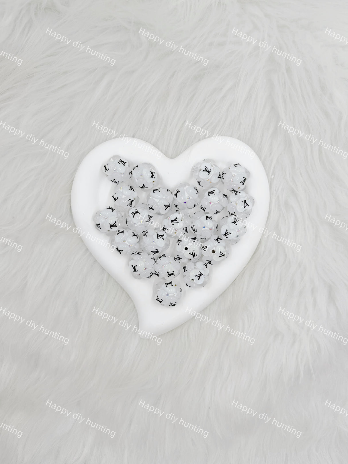 White Fancy V*L Designer Beads DB-001