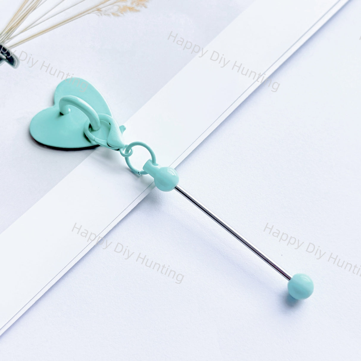 DIY Beadable Phone Charms, Random Mixed Colors