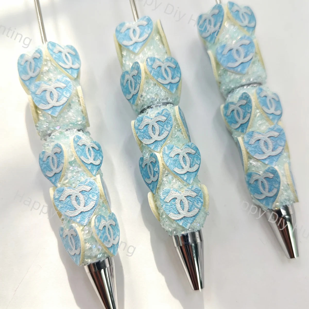 Fancy CC Printed Pattern Beadable Pens Wholeasle,Beadable Pens Supplies