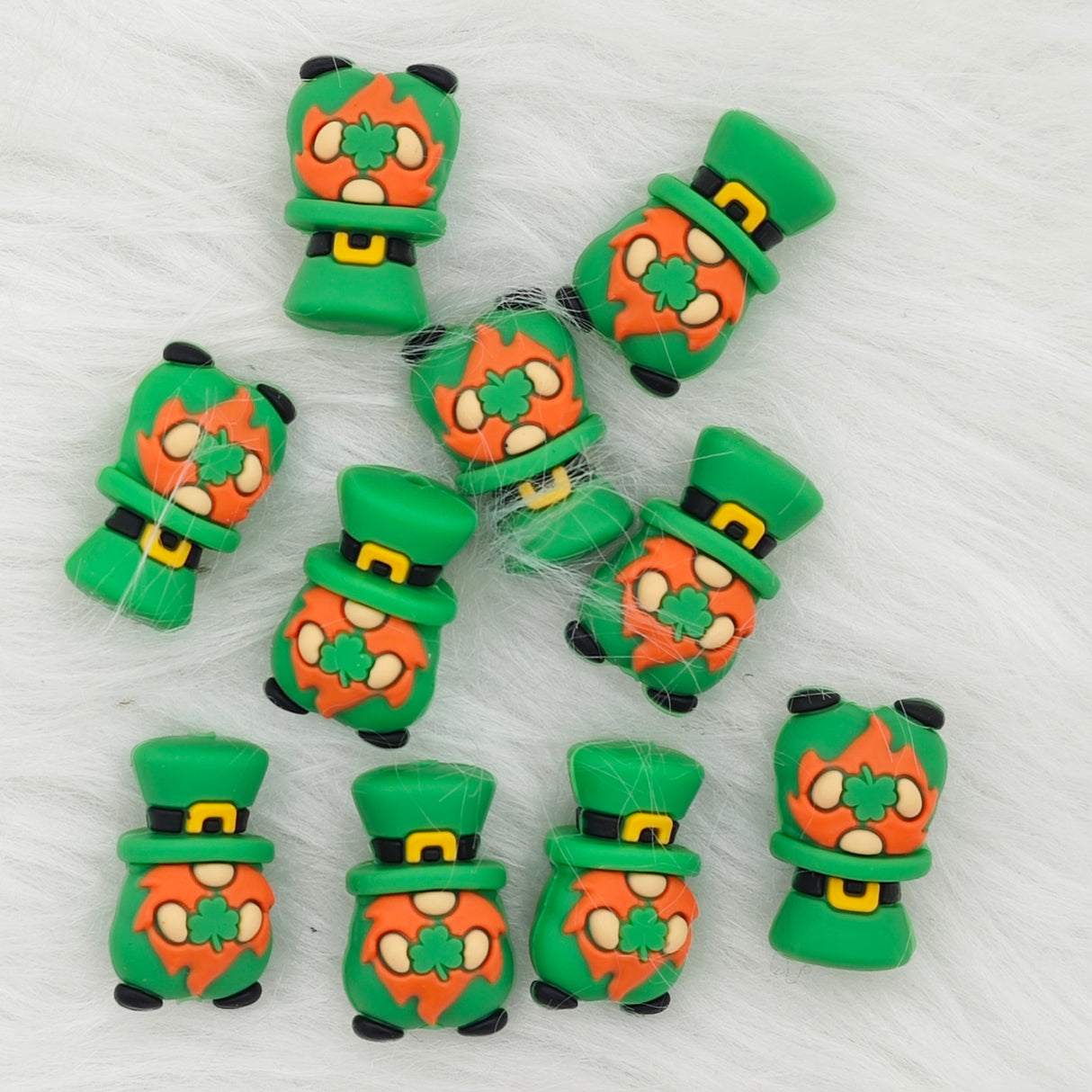 Saint Patrick's Day Silicone Focal Beads Wholesale