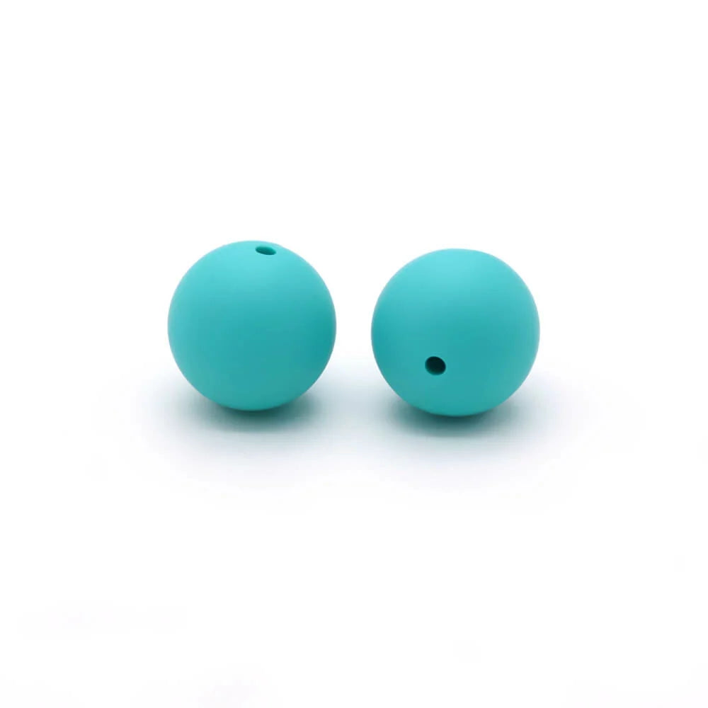 15mm Solid Color Round Silicone Beads 15mm