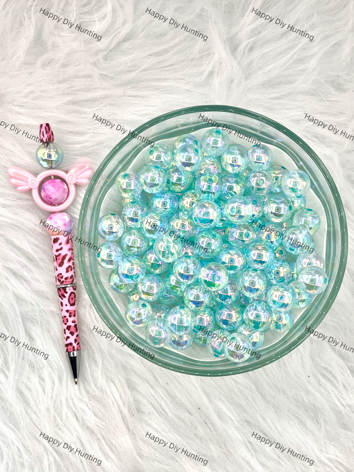 16mm Teal color Acrylic Beads Wholesale