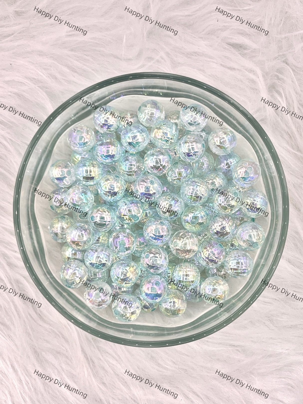 16mm Teal color Disco Acrylic Beads Wholesale