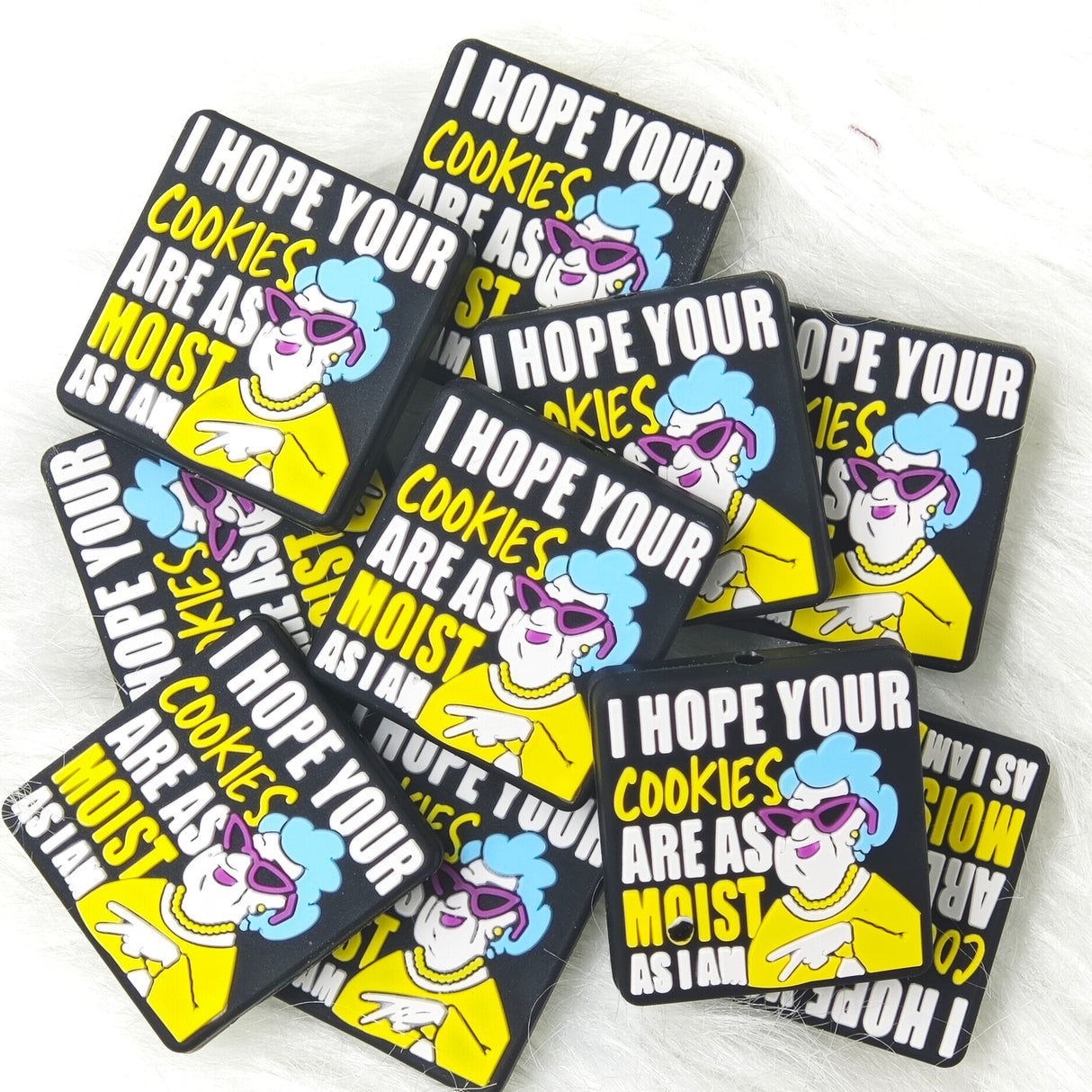 I hope your cookies are as moist as I am Focal Beads, saying focal beads