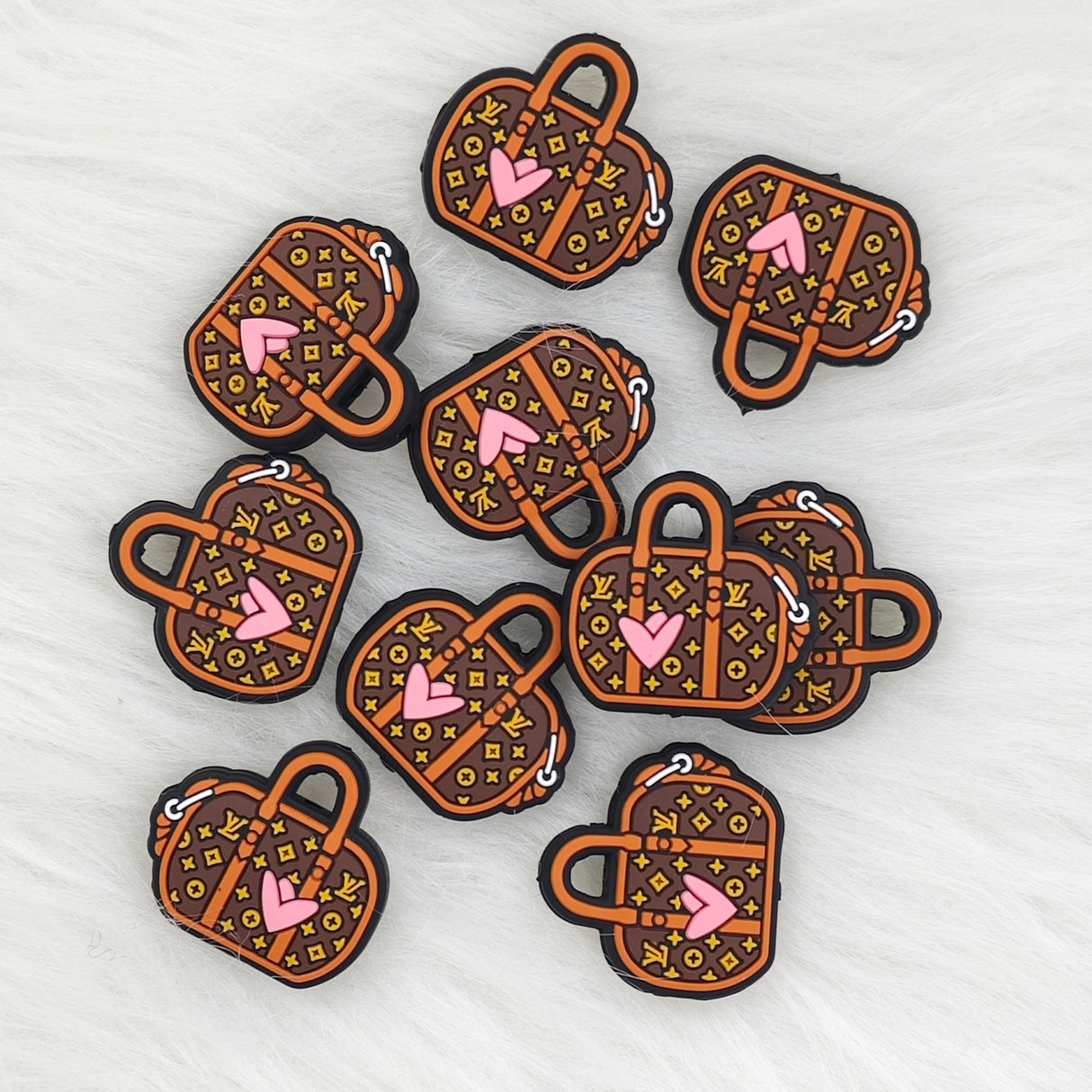 CC bag designers Silicone Focal Beads, wholesale focal