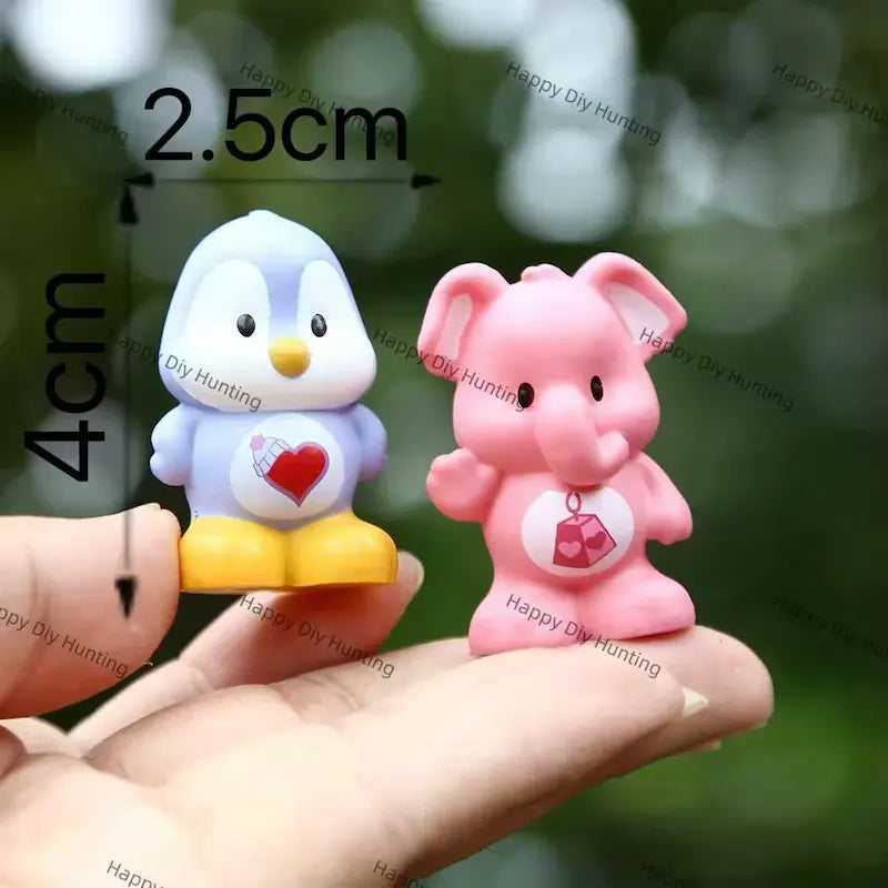 Multicolor Cute Animal Mini Figure Pen Topper Fits Most Regular Pen Tops for DIY Craft