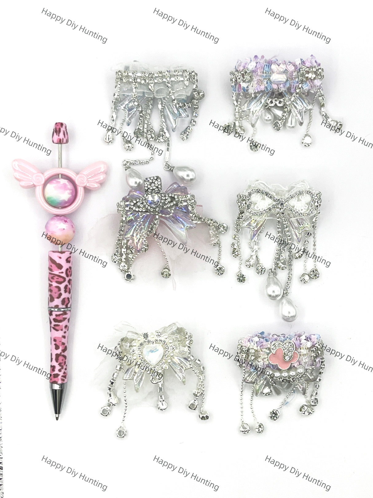 Dangling Rhinestone Beads