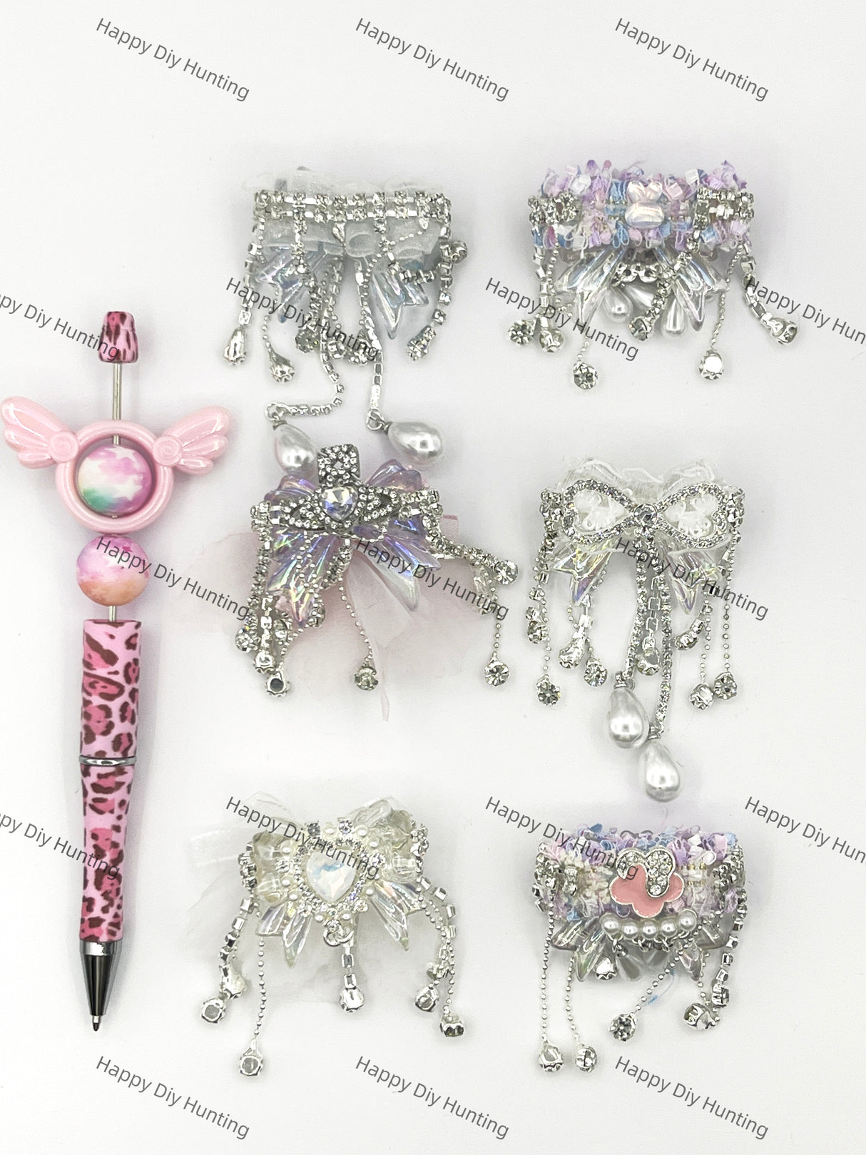 Dangling Rhinestone Beads