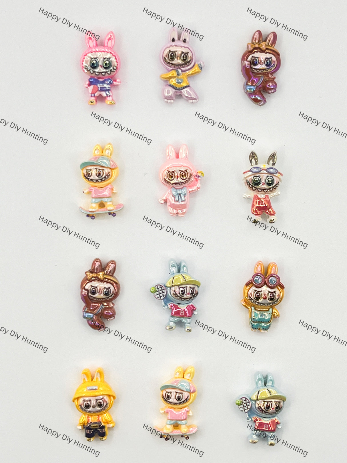 Sports Labubu Acrylic Beads DIY Charms