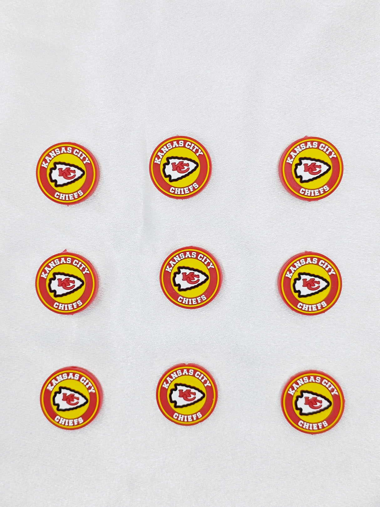 Kansas City Chief Football team Silicone Focal Beads Wholesale, silicone focal beads for pens