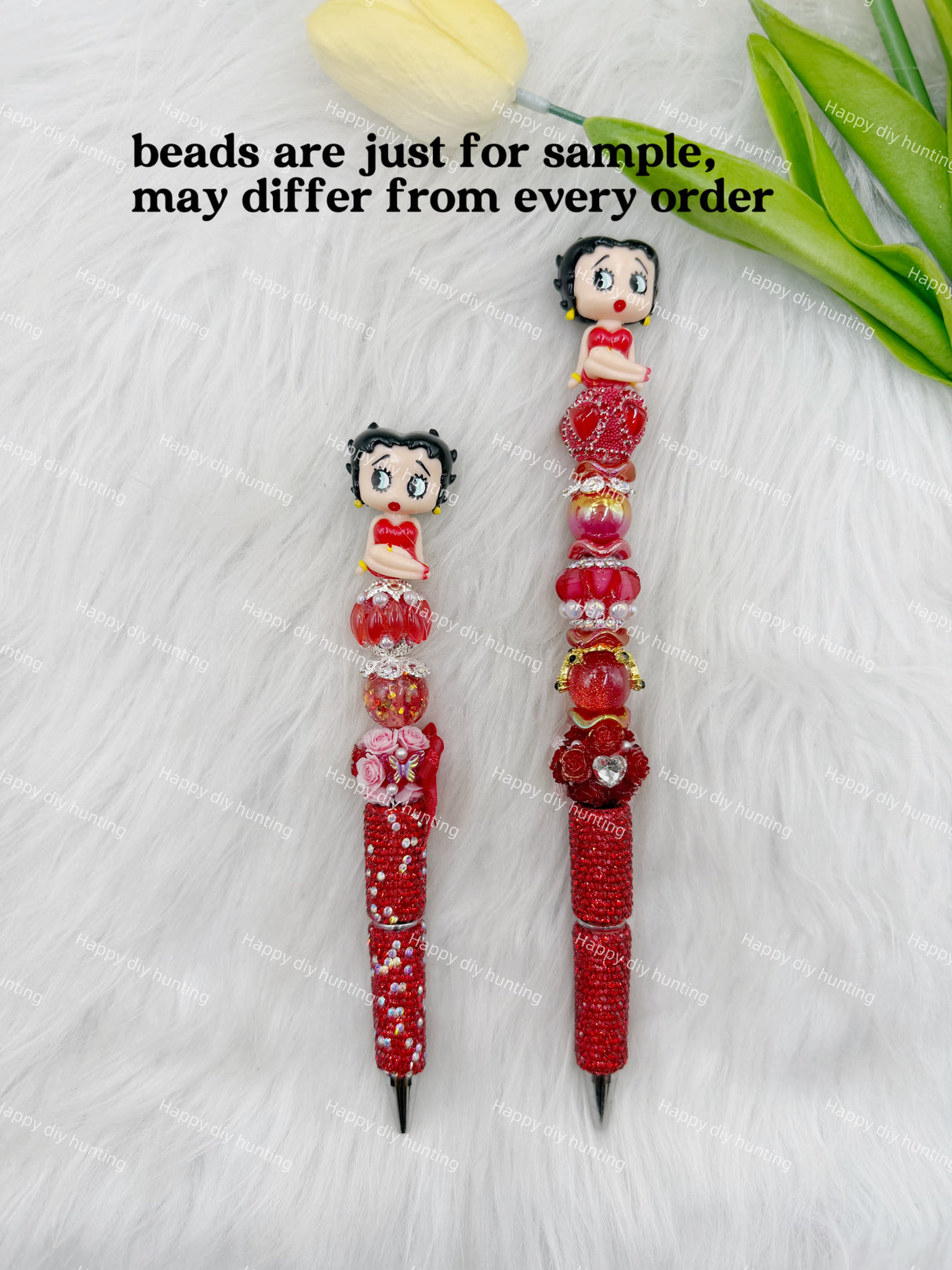 Vintage Retro Cartoon Lady Pen Topper (No Hole)