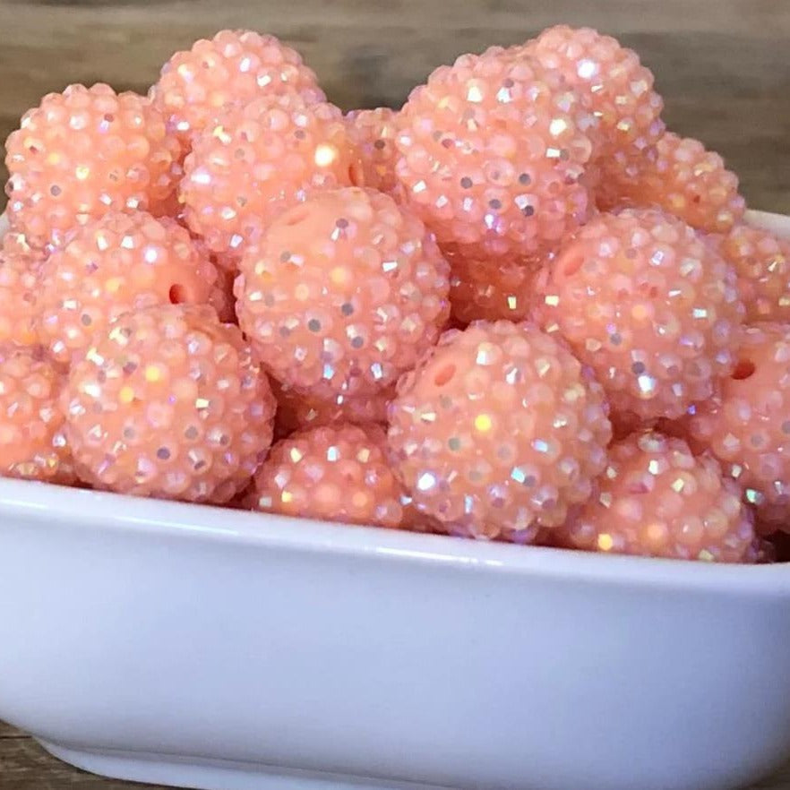 20mm Round Rhinestone Beads, Jelly beads