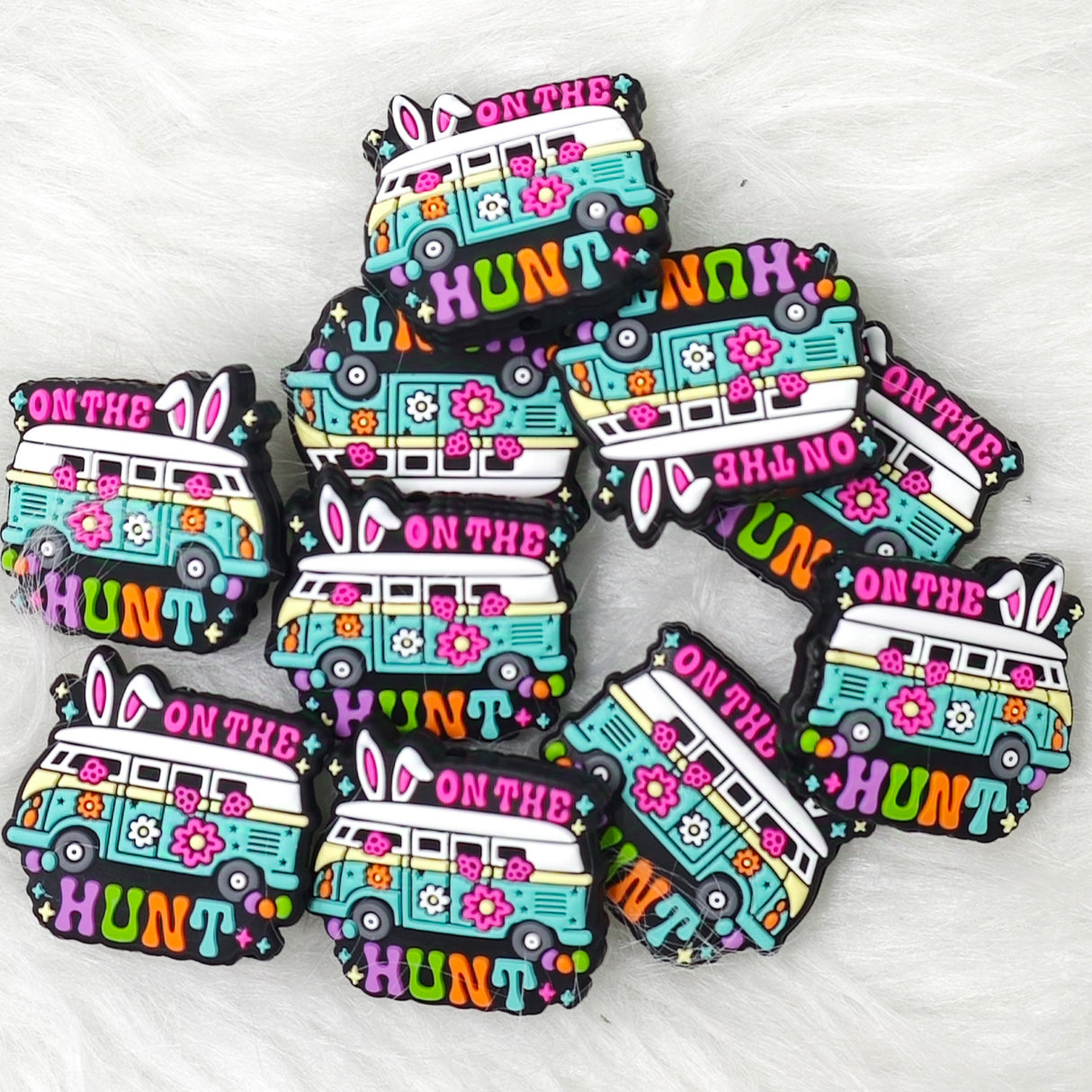 On the hunt silicone focal beads for Easter Day