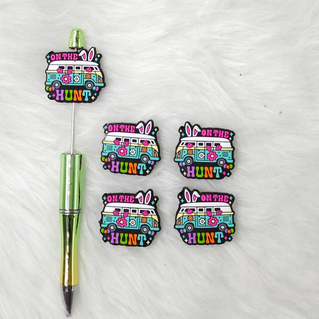 On the hunt silicone focal beads for Easter Day