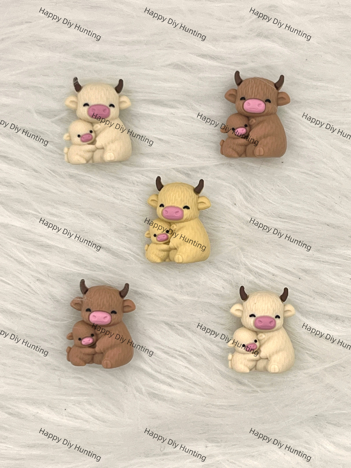 3D Baby Calves Of Parent Animals Silicone Focal Beads Wholesale, silicone focal beads for pens