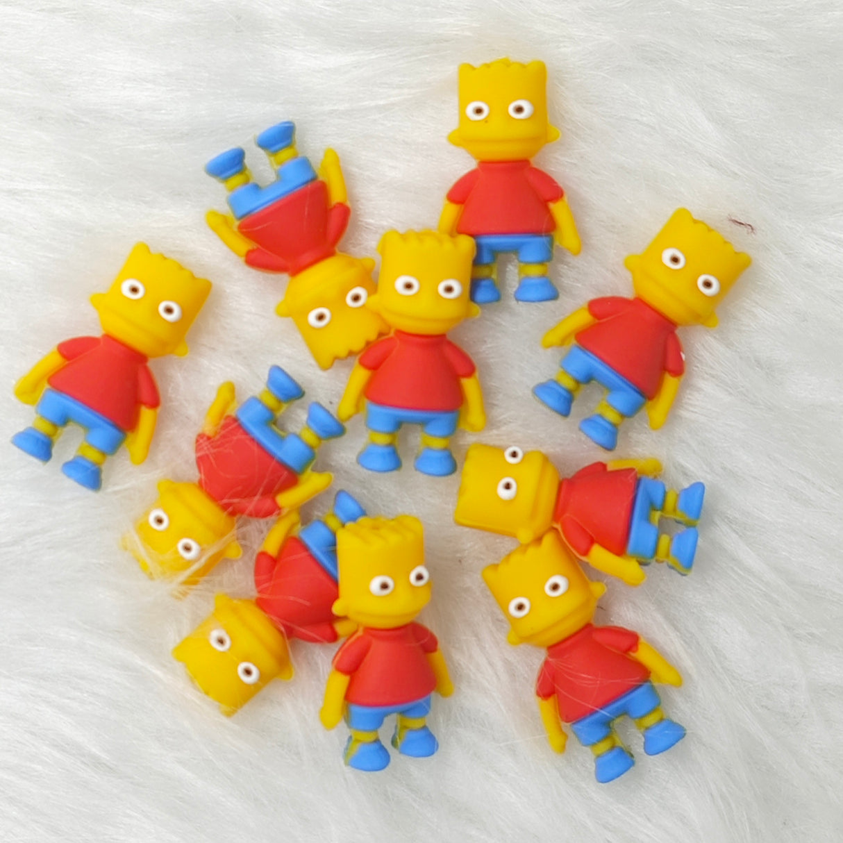 3D Bart Silicone Focal Beads Wholesale