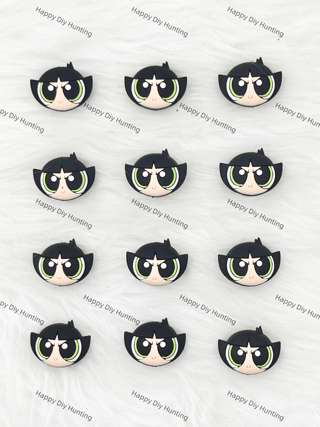 3D Buttercup From The Powerpull Girls Silicone Focal Beads Wholesale, silicone focal beads for pens