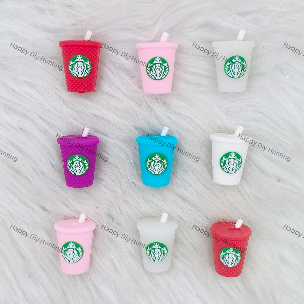 3D Coffee Cup silicone focal beads wholesale, Silicone focal beads for pens