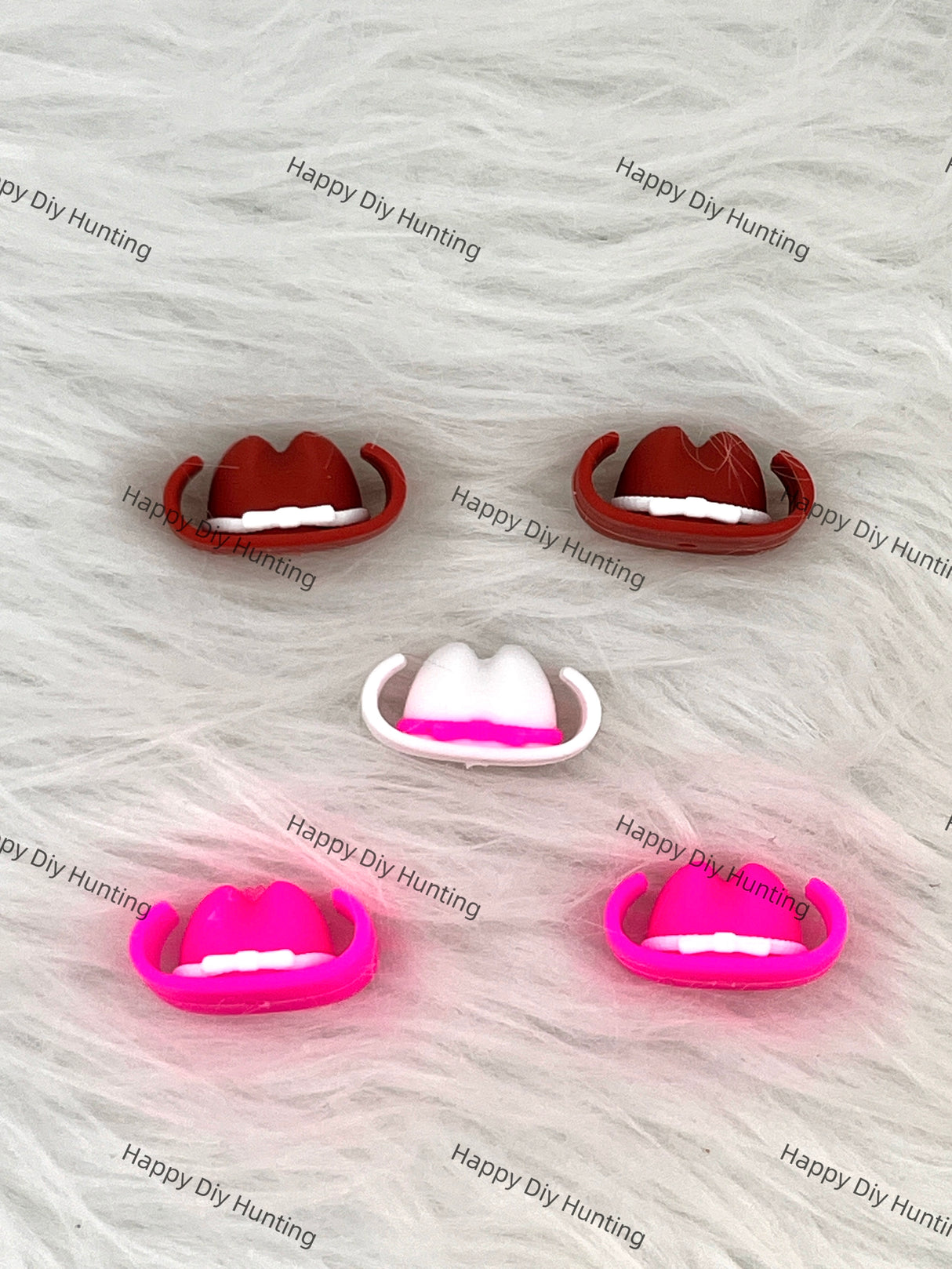 3D Cowboy Hat Silicone Focal Bead Wholesale