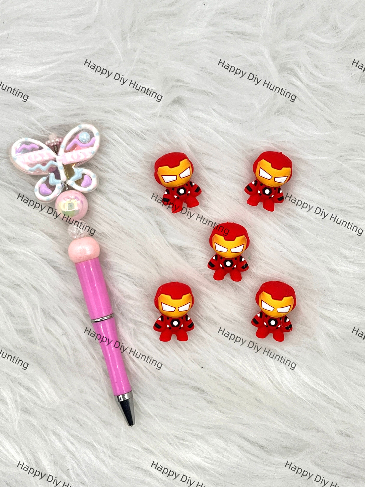 3D Iron Man Silicone Focal Beads Wholesale, silicone focal beads for pens