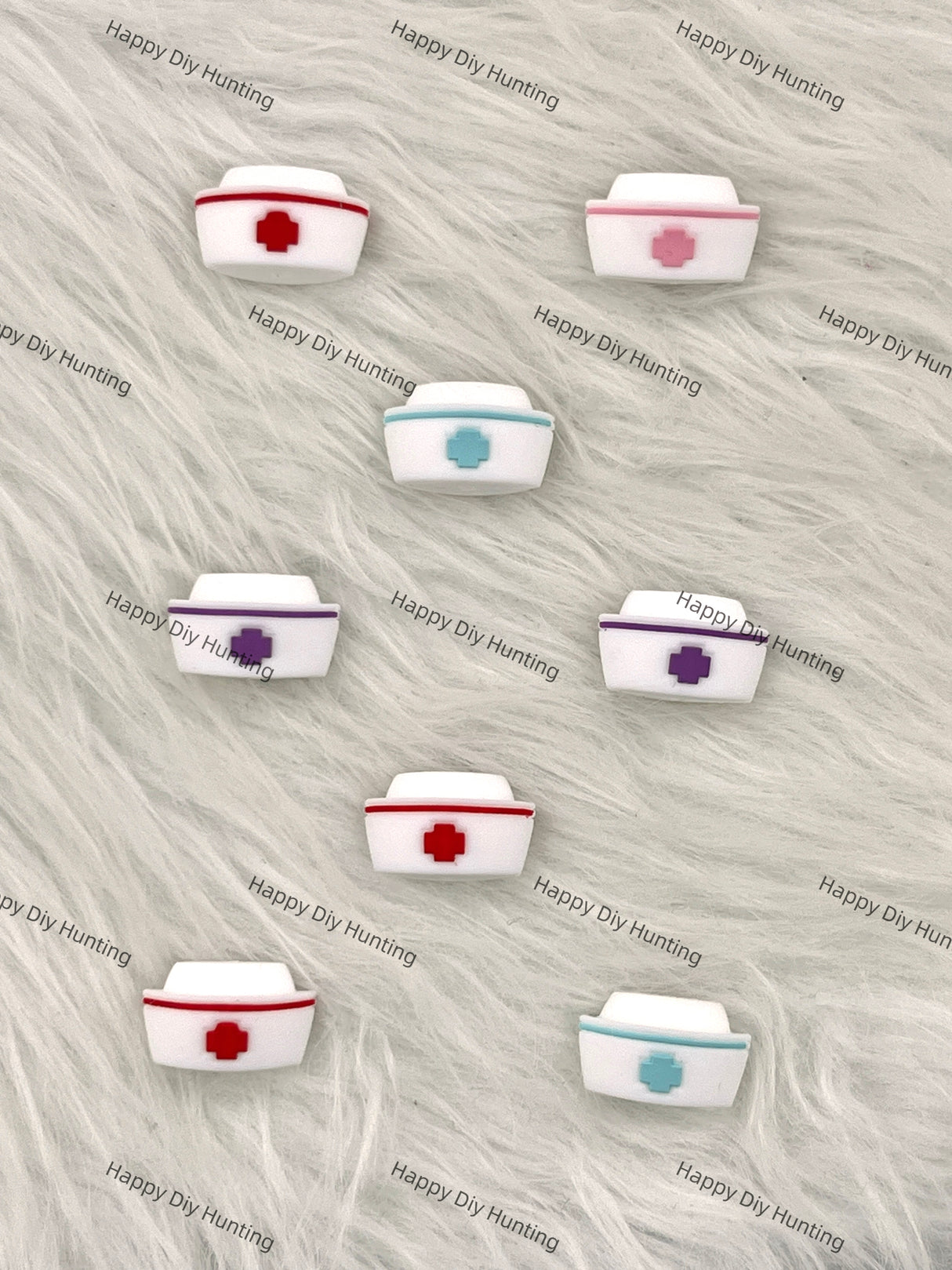 3D Nurse's Hatl Silicone Focal Beads Wholesale