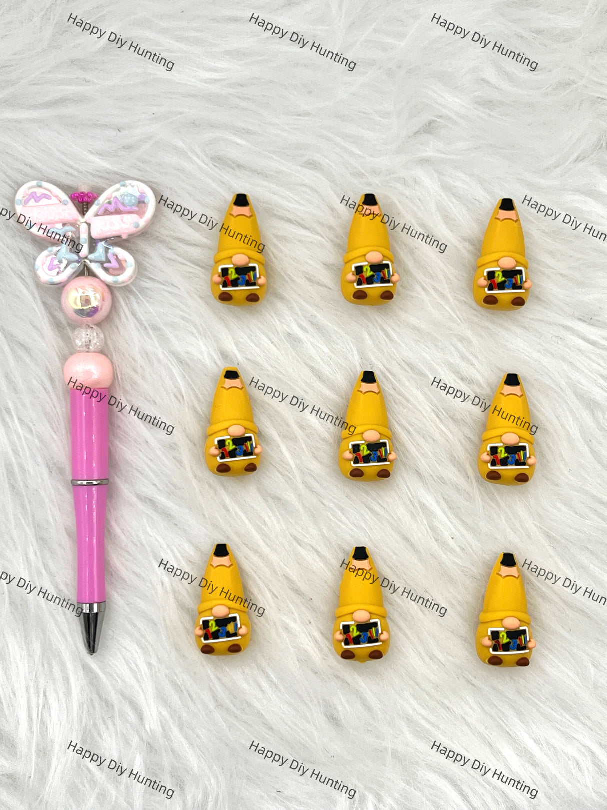 3D Pencil Dwarf Silicone Focal Beads Wholesale, silicone focal beads for pens