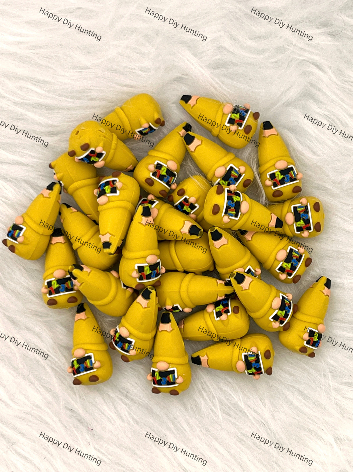 3D Pencil Dwarf Silicone Focal Beads Wholesale, silicone focal beads for pens