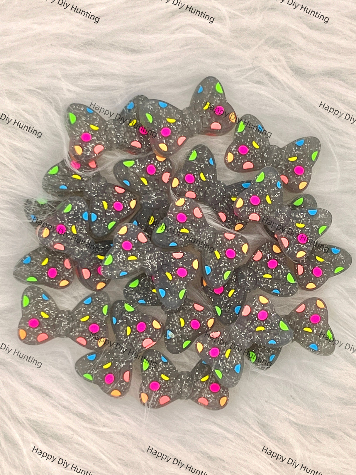 3D Pretty Bowknot Silicone Focal Beads Wholesale