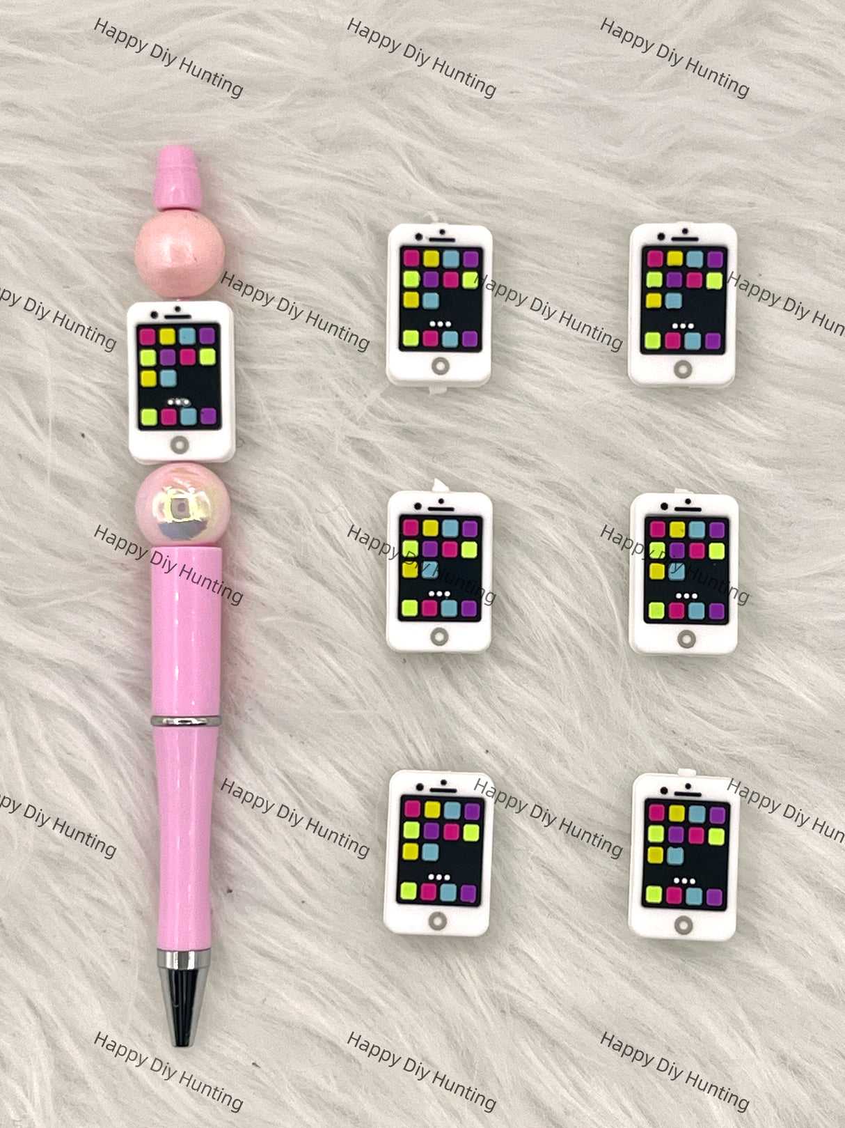 3D Smartphone Silicone Focal Beads Wholesale, silicone focal beads for pens