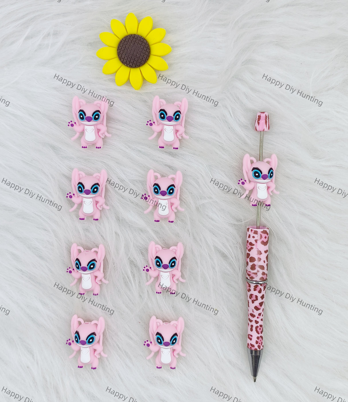 3D Sweet Angel Silicone Focal Beads Wholesale, silicone focal beads for pens