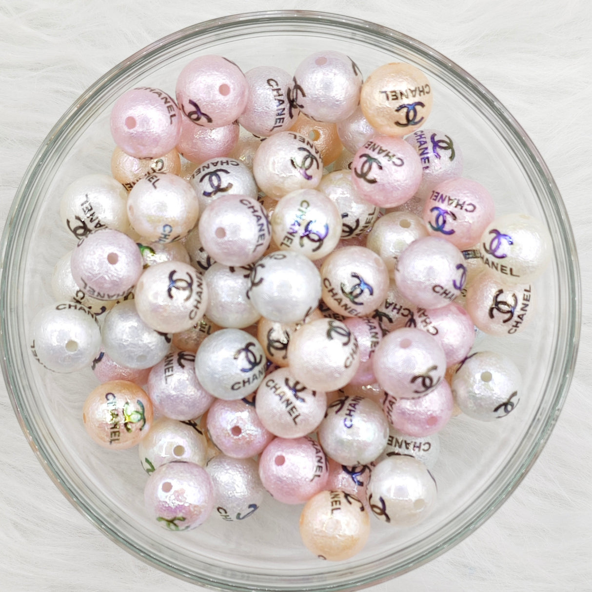 16mm, Designer CC Round Acrylic Beads, mixed color