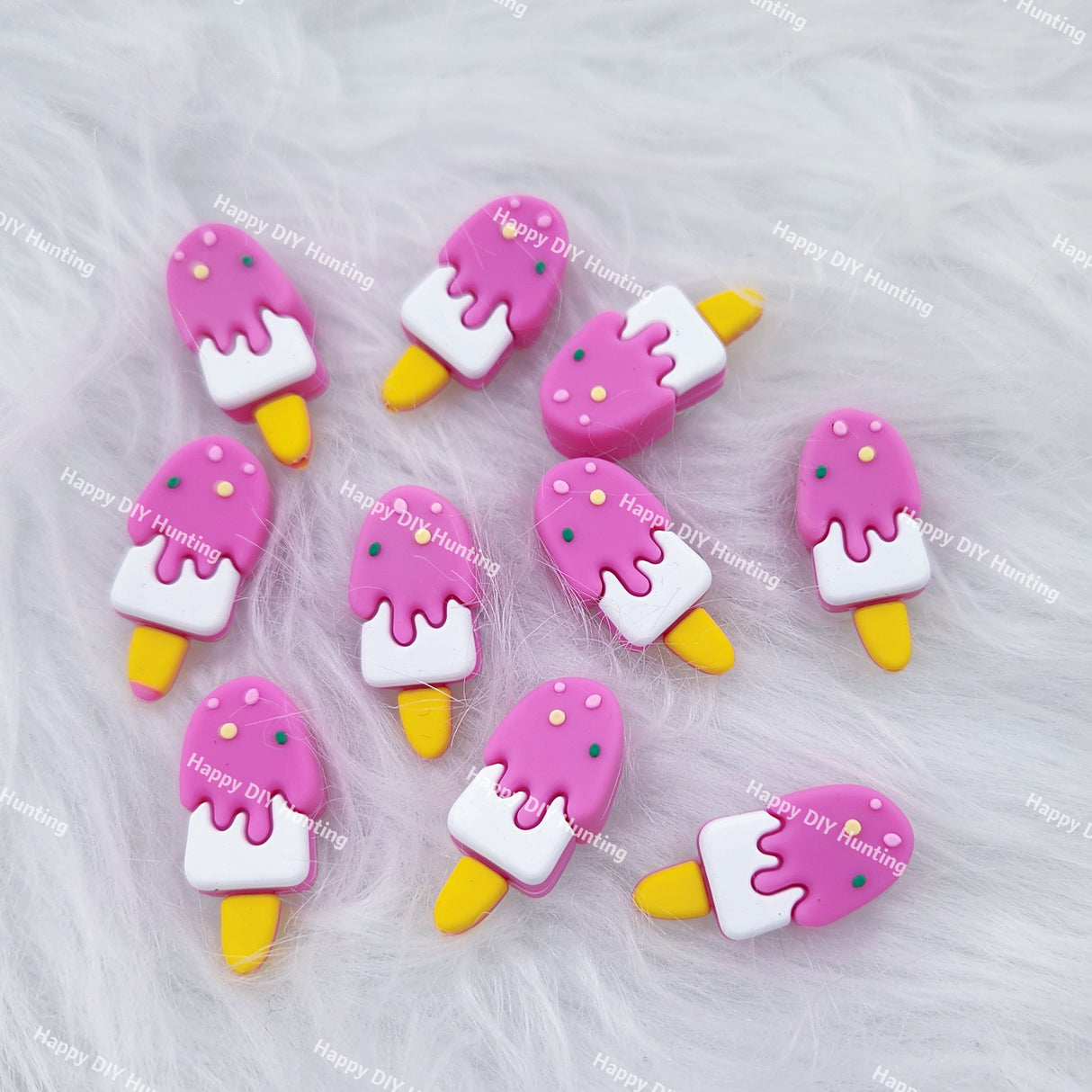 3D Ice Cream,Food Focal Beads