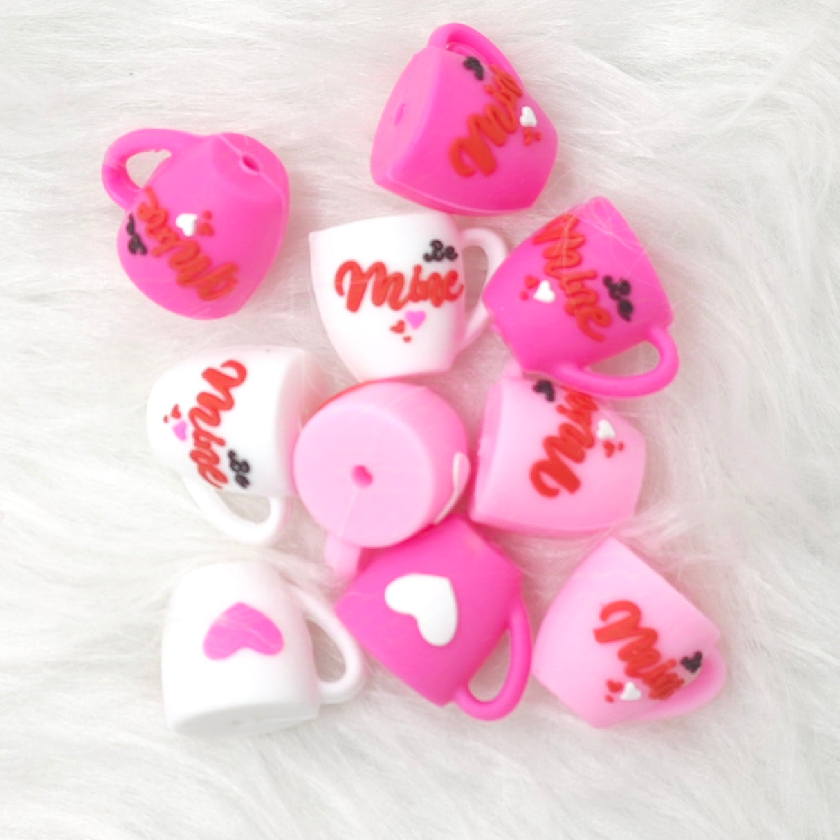 3d be mine cup Silicone Focal Beads Wholesale