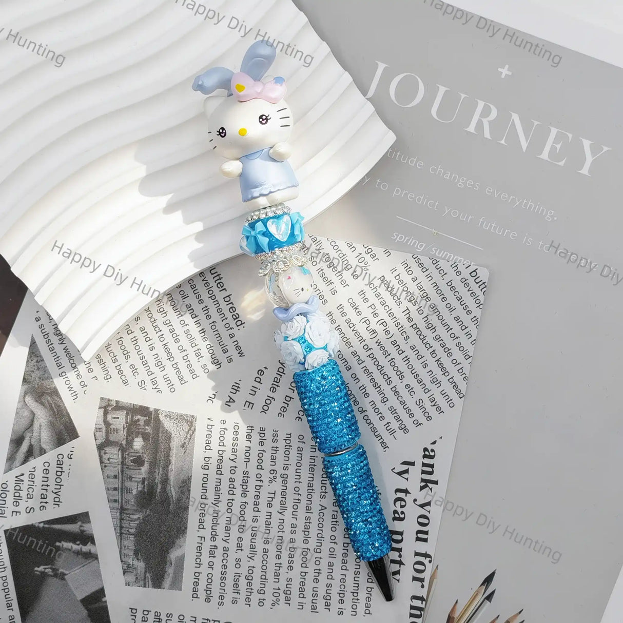 Cute kitty Character Pen Topper (No Hole)