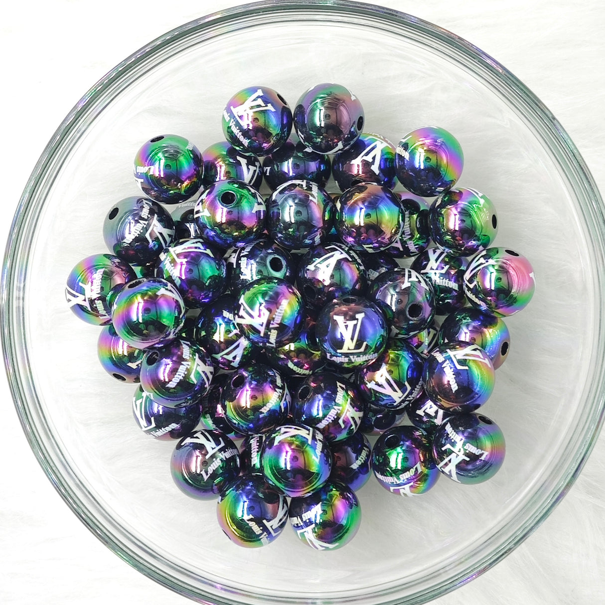 16mm, designer V*L (D63) Acrylic Beads