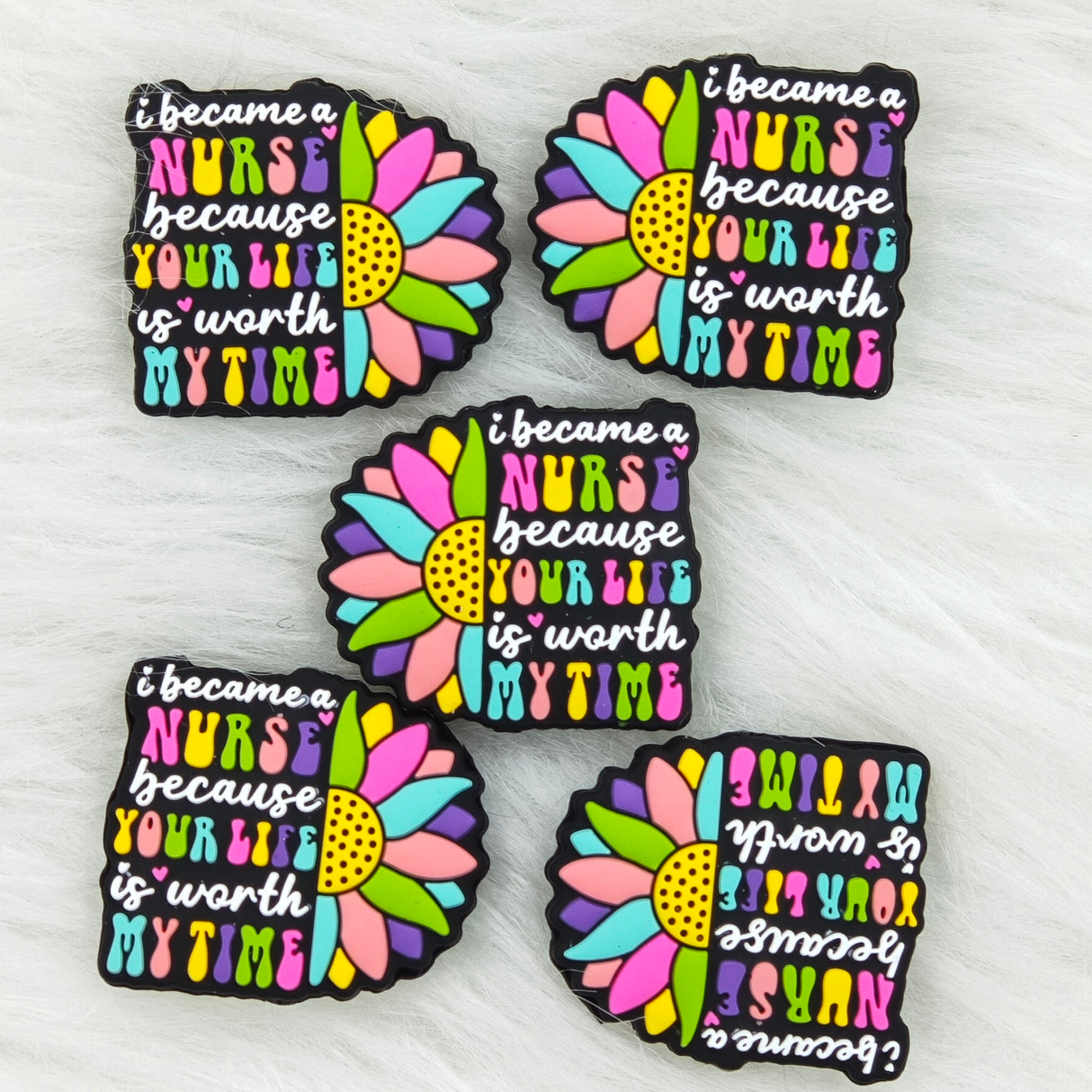 I became nurse because you are worthy of my time Silicone Focal Beads Wholesale