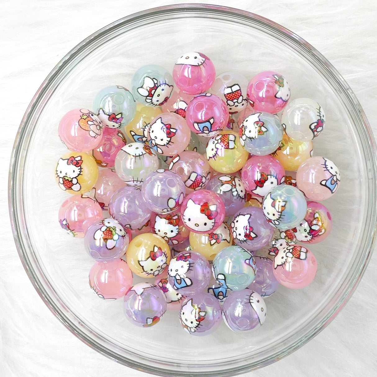 16mm, HK Cat(A34) Acrylic Beads