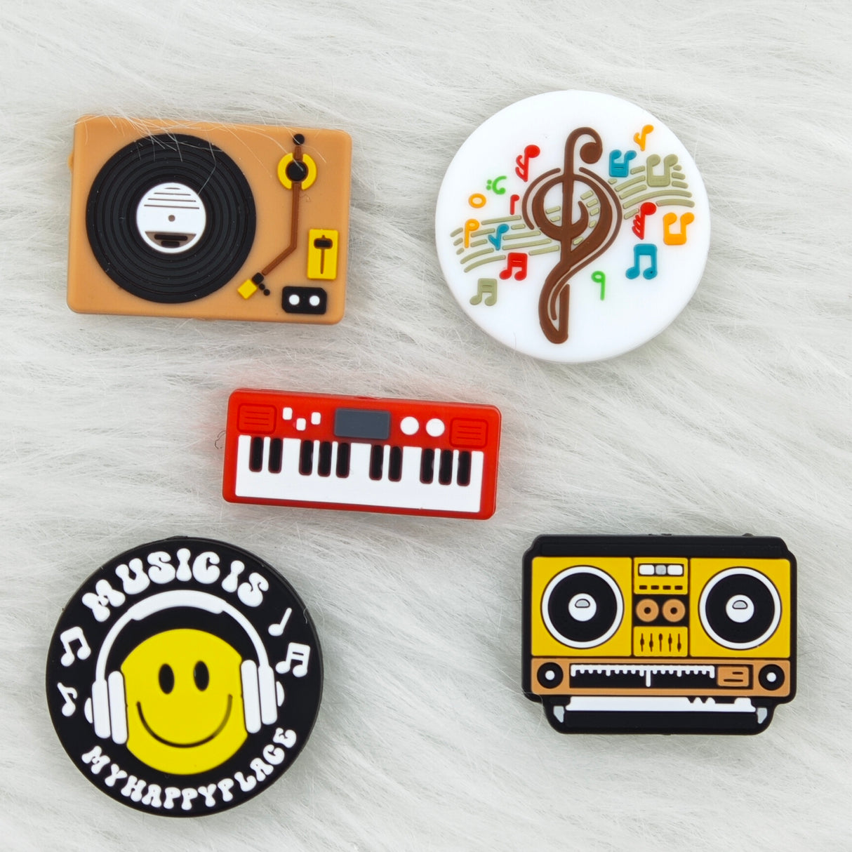 Music stuffs combo Silicone Focal Beads Wholesale