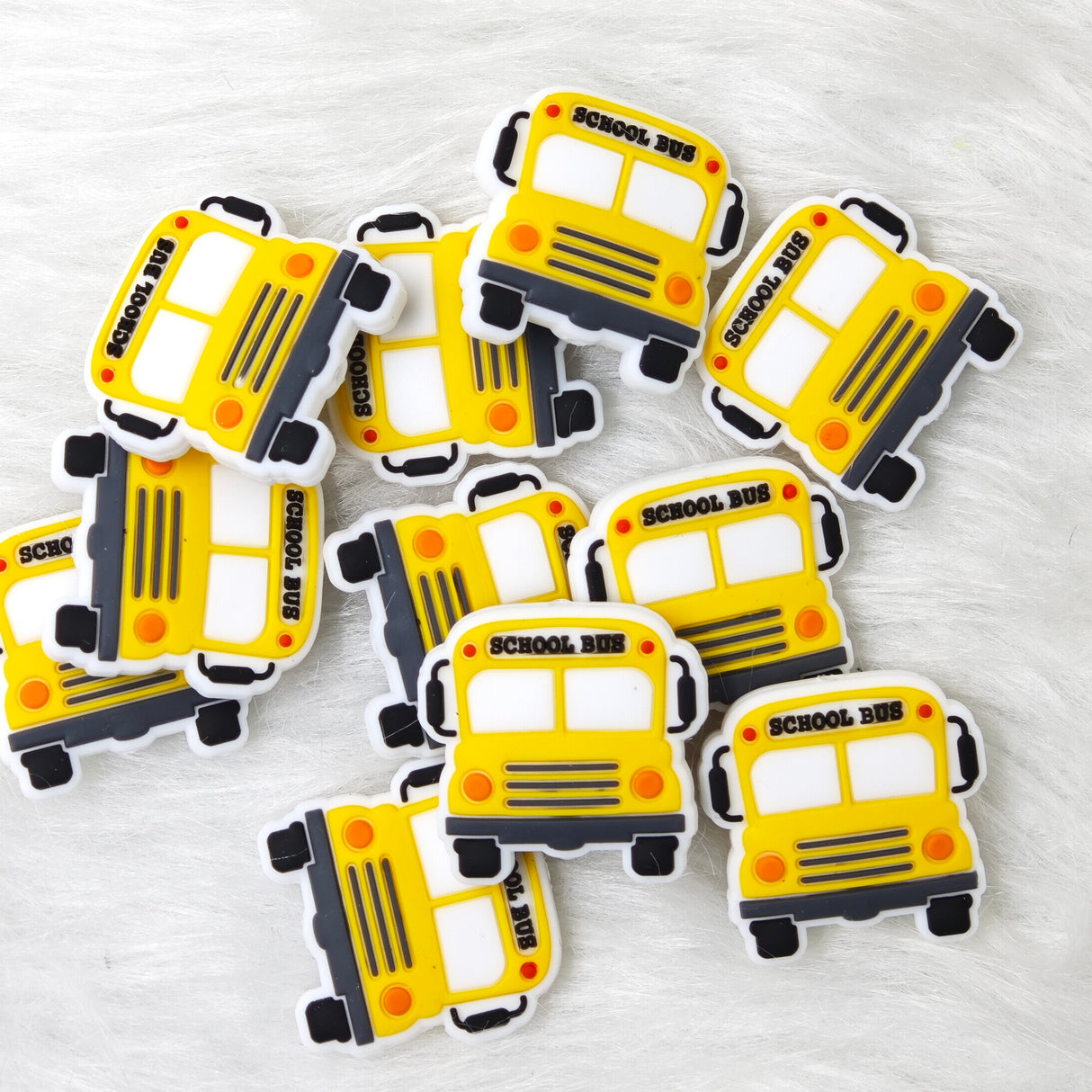 School bus Silicone Focal Beads Wholesale