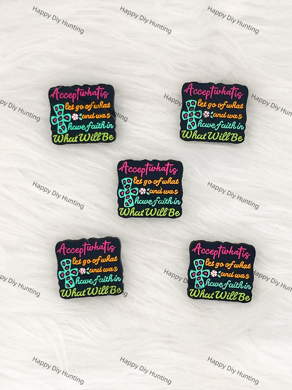 Accept What Is, Let Go Of What And Was, Have Faith In What Will Be Silicone Focal Beads Wholesale, silicone focal beads for pens