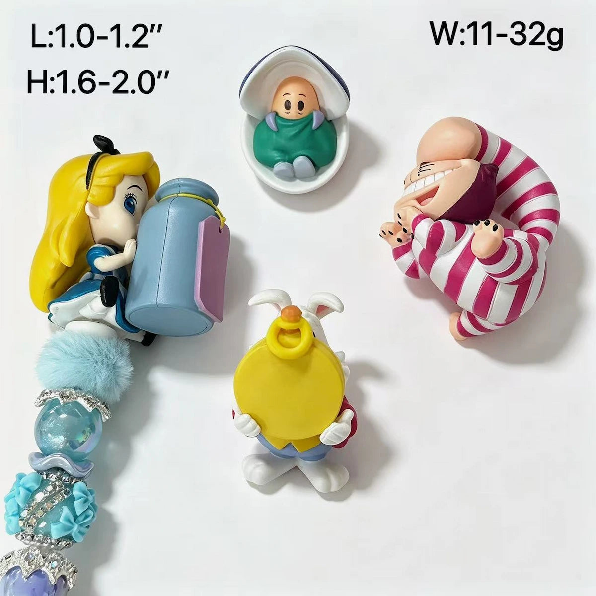 Adorable Alice In Wonderland No‑Hole Pen Toppers For DIY Beadable Pens