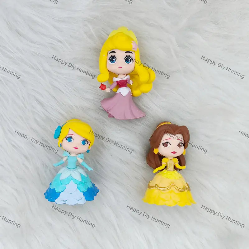 Cute Royal Girl Mini PVC Ornament for Beadable Pen Decoration