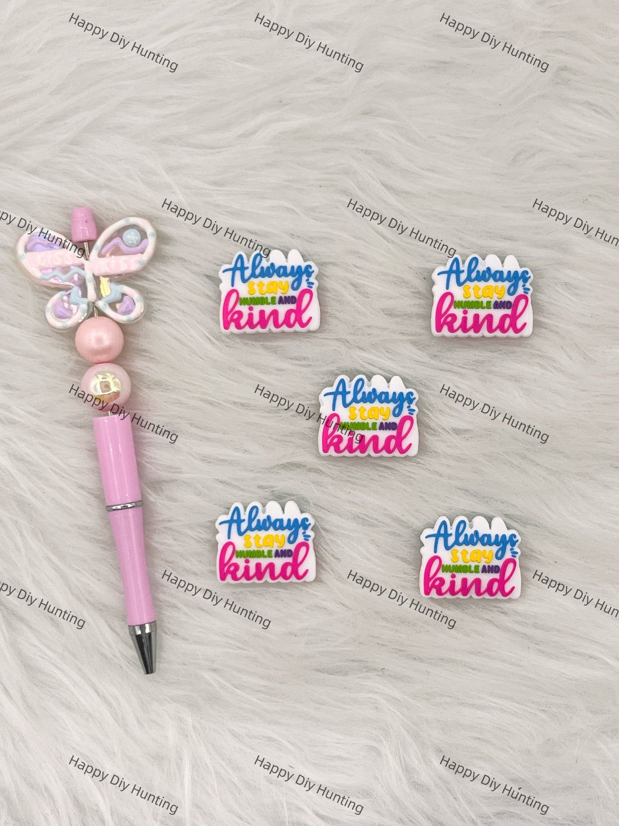 Always Stay Humble And Kind Silicone Focal Beads Wholesale, silicone focal beads for pens