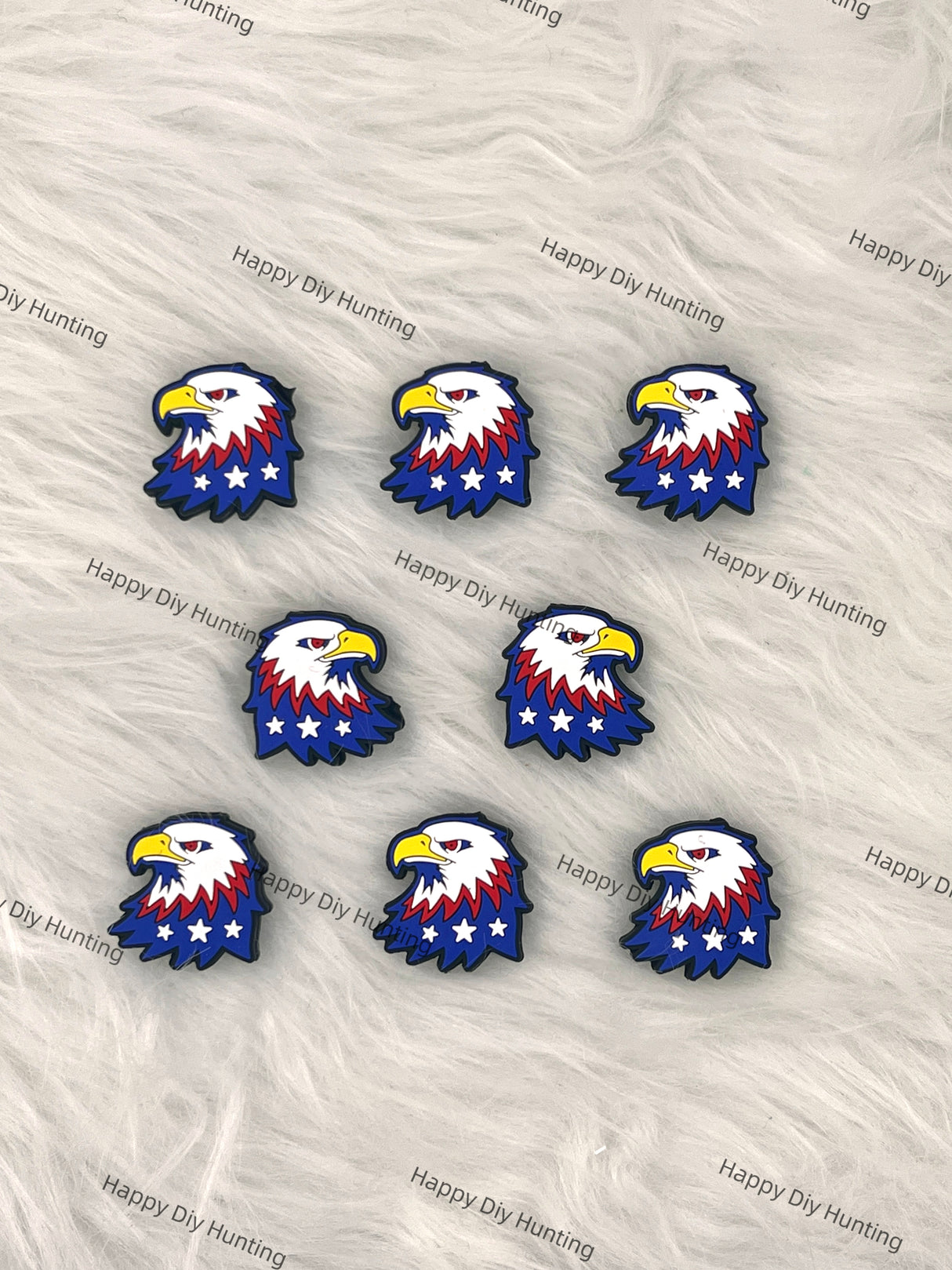 America Eagle Silicone Focal Beads Wholesale