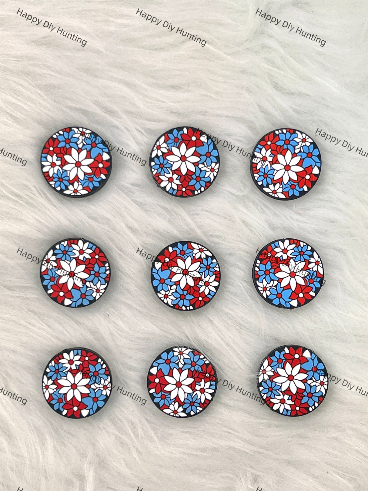 Artistic Flowers Silicone Focal Beads Wholesale, Flower Silicone focal beads for pen