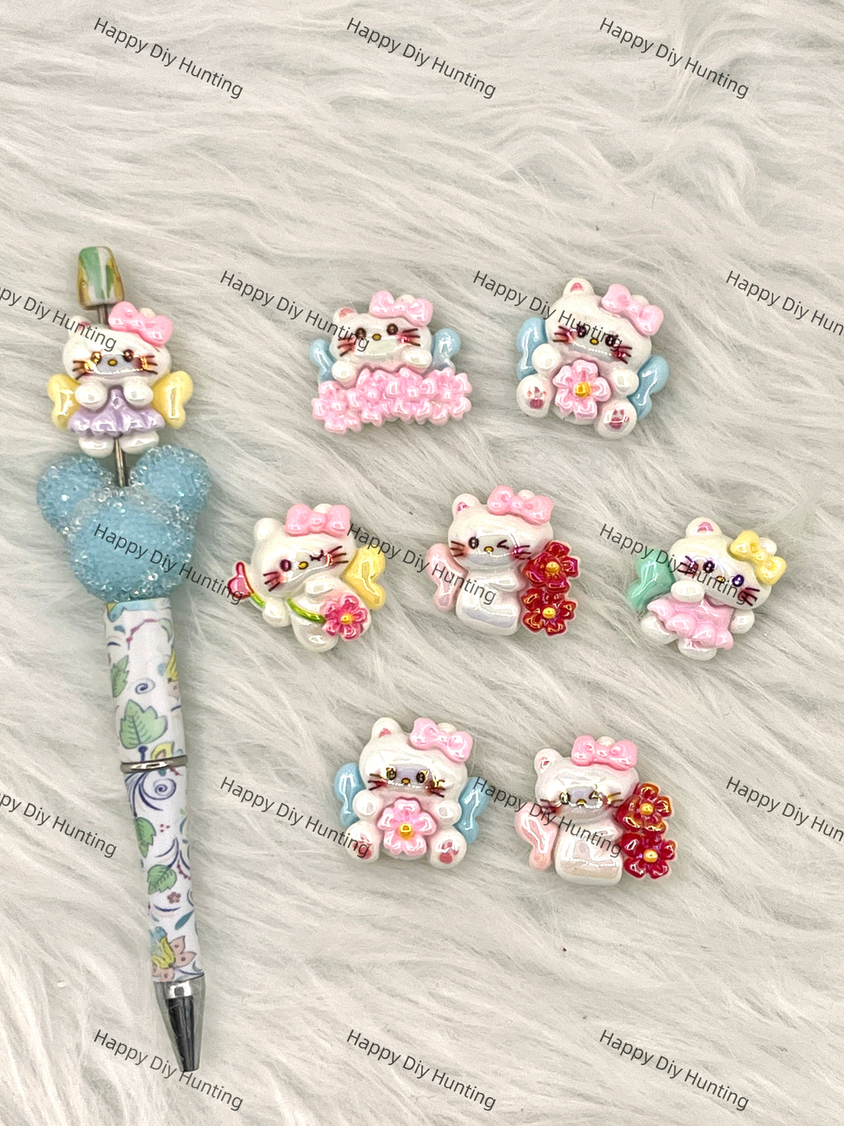 Beadable Fairy HK Acrylic Beads DIY Charms