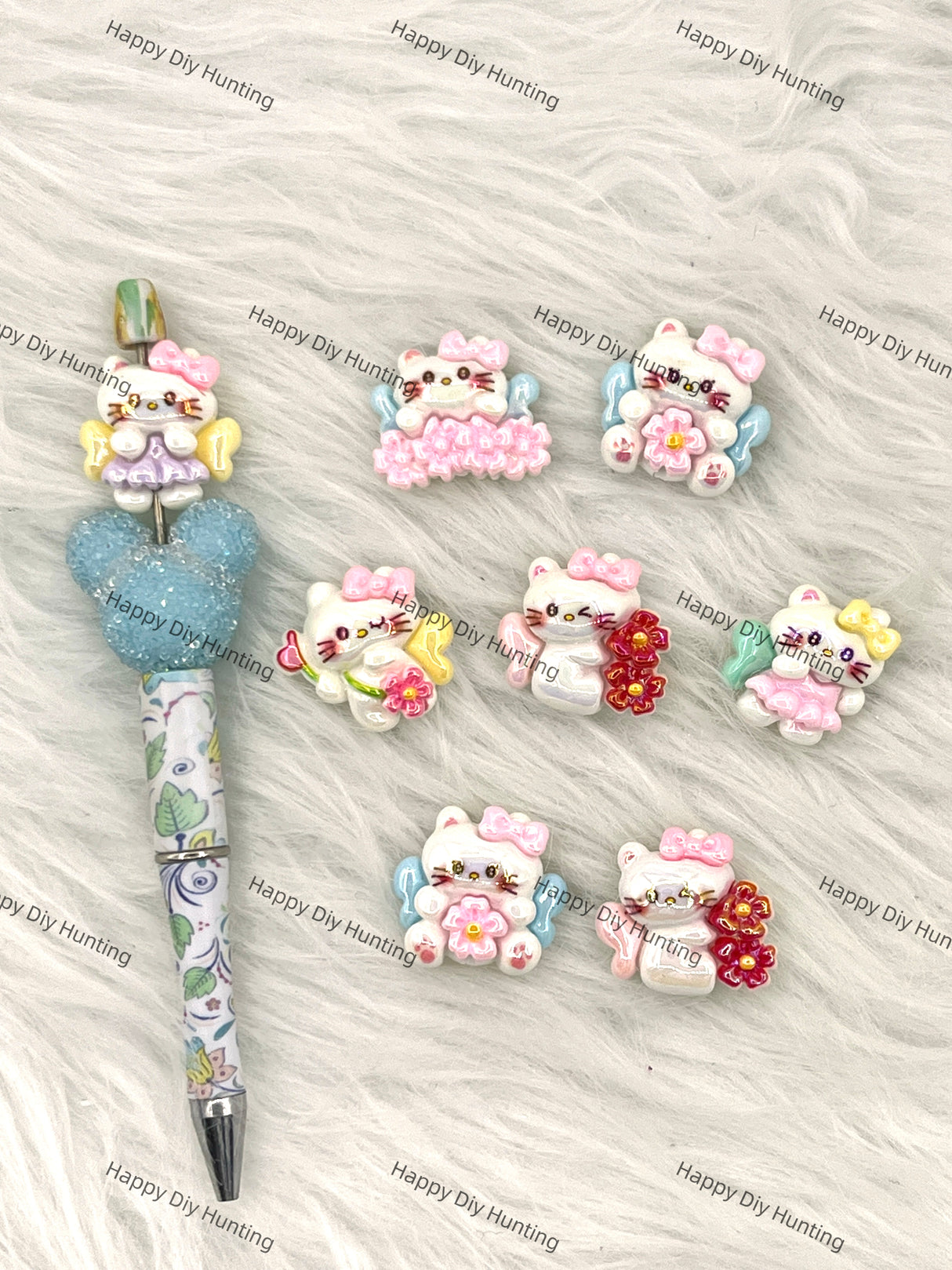 Beadable Fairy HK Acrylic Beads DIY Charms