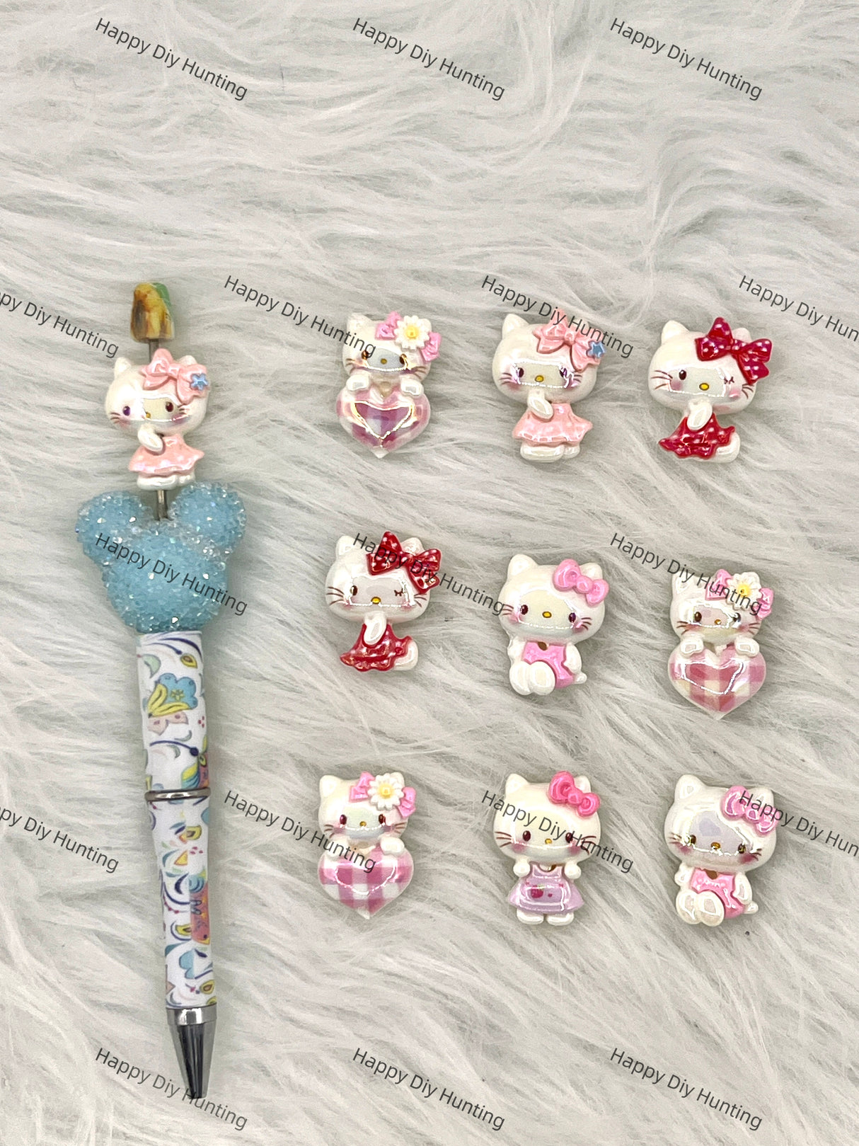 Beadable Sttich Acrylic Beads DIY Charms