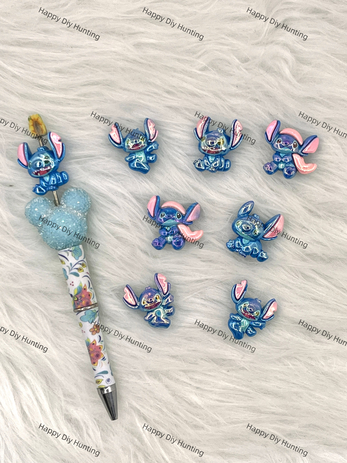 Beadable Sttich Acrylic Beads DIY Charms