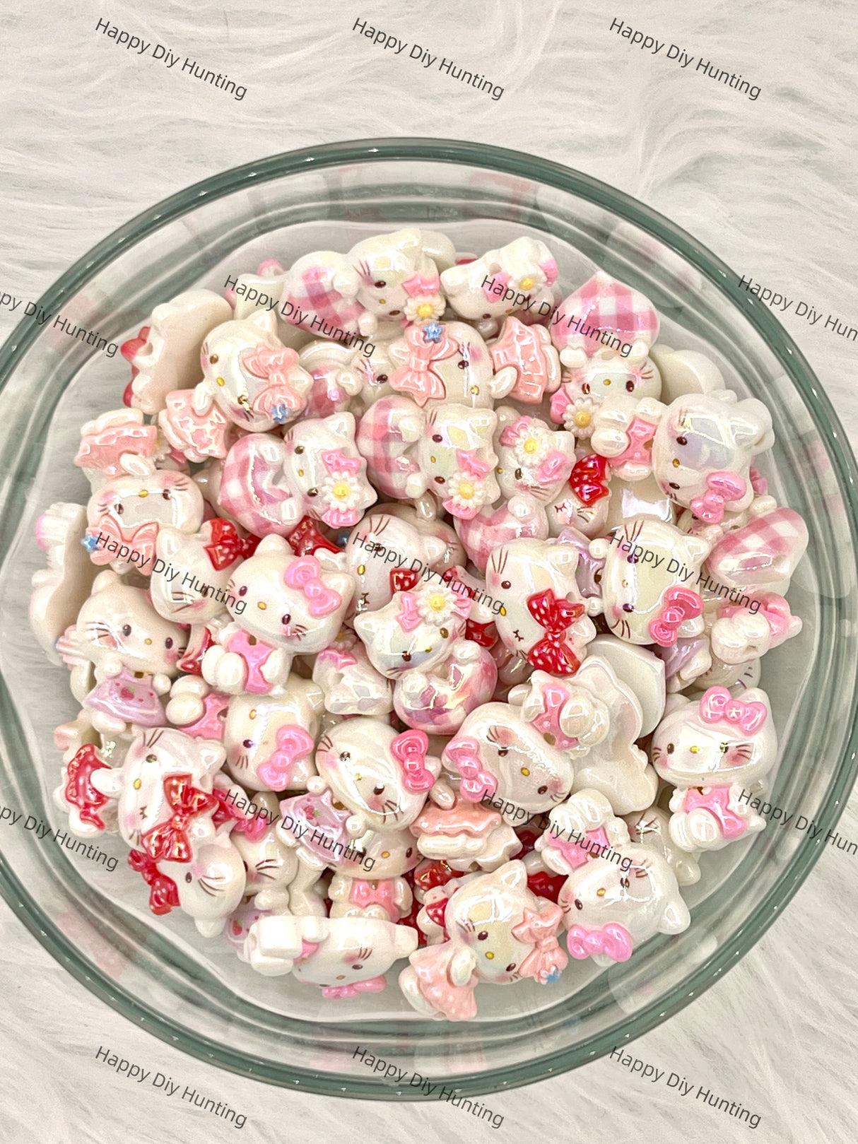 Beadable Sttich Acrylic Beads DIY Charms